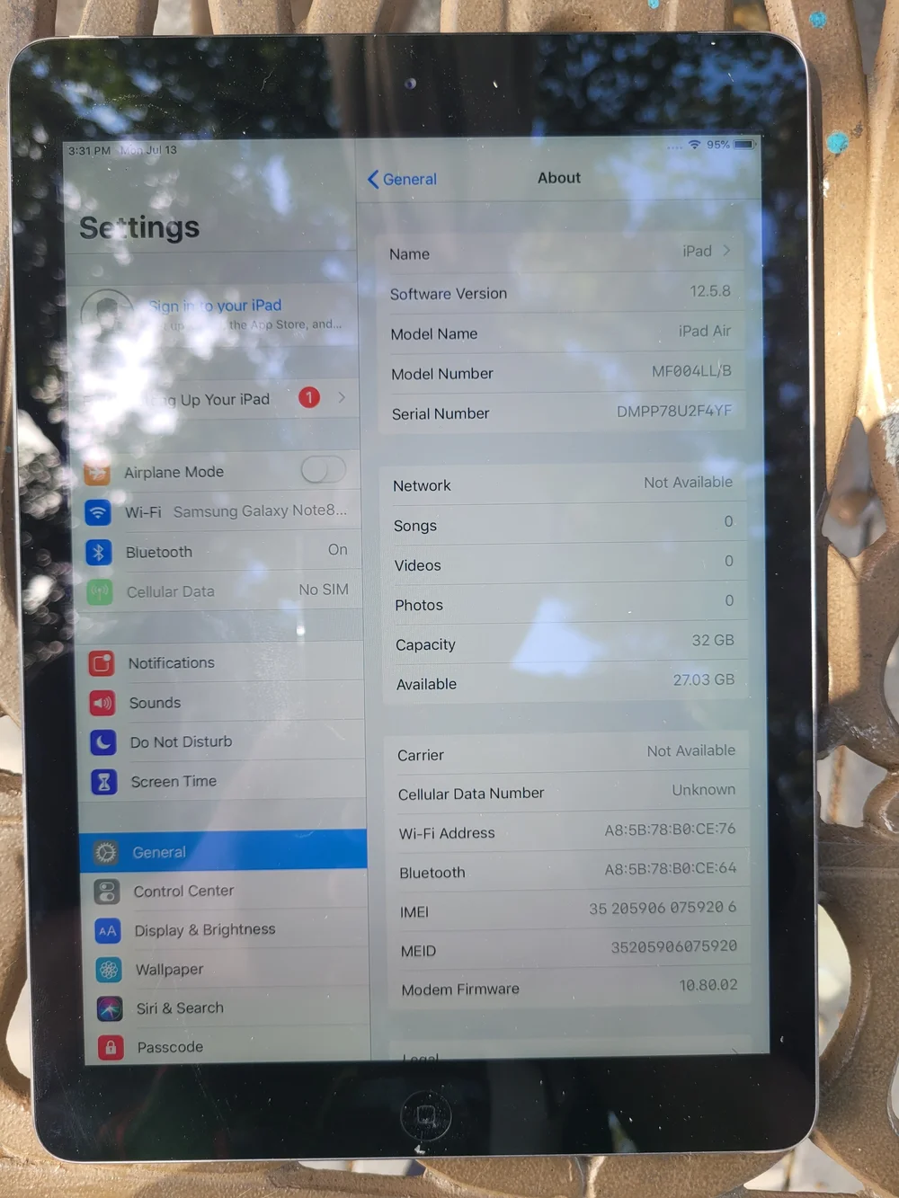 Apple iPad Air Tablet 1st Gen Used- Black **AJ**